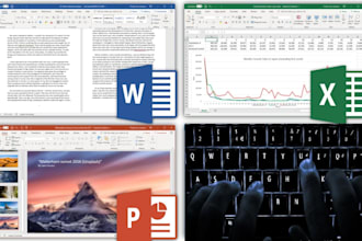 do data entry in word excel powerpoint in 2 hours