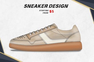 make a custom shoe sneaker design with tech pack