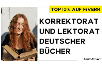 proofread and edit your german book