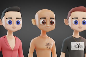 make a cartoon 3d nft collection for you