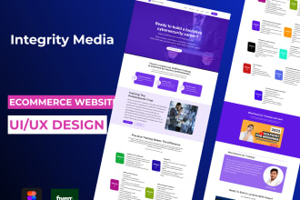 do ecommerce UI UX website design, dashboard, mobile app UI UX design