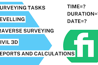 assist you in civil engineering  surveying tasks