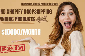 find shopify dropshipping winning products or do shopify product research