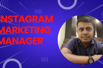 do instagram marketing and content create for organic growth