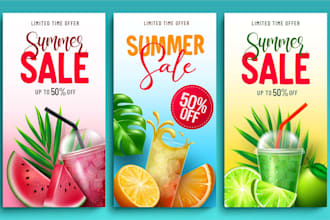 create professional food poster designs within hours