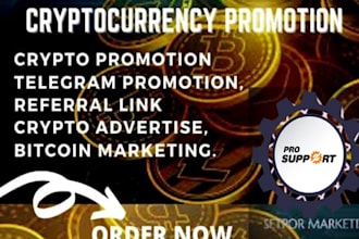 do promote crypto, nft, discord, token, bitcoin, opensea or any coin marketing