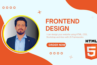 do your html css landing page design