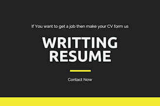 design a custom ats friendly resume or CV for your career success