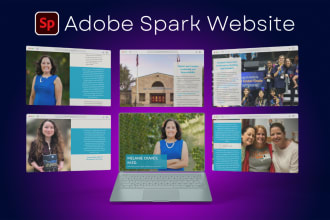 build an adobe spark resume website for you