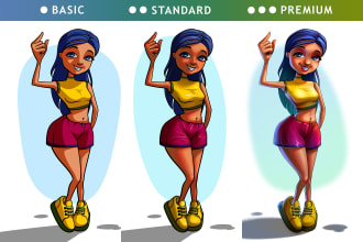 draw awesome character illustration or concept art for you