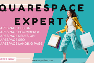 responsive squarespace website design,  website redesign