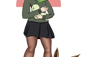 draw you as a pokémon trainer with your team