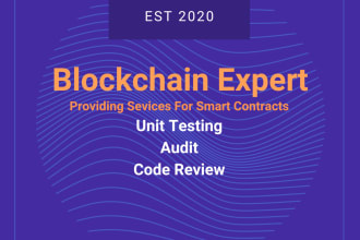 do smart contract unit test auditing and code review