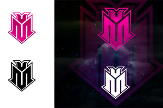 design awesome minimalist esport gaming logo