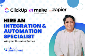 setup integrations and automations via make or zapier