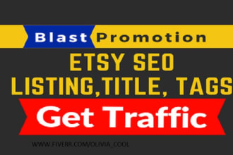 do etsy marketing, etsy promotion, etsy SEO, to boost esty sales, esty traffic