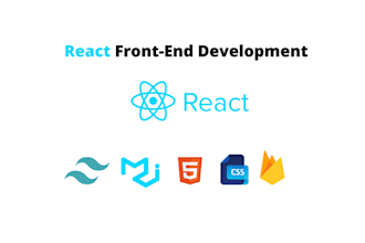do front end web development in react js and javascript