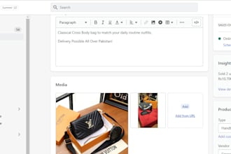 manually do shopify product entry along with descriptions