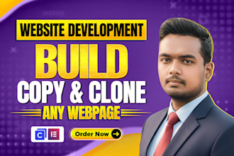 build, duplicate, clone, copy any websites using ai, clonewebx, 10web, elementor