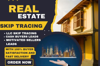 provide you cash buyers motivated seller vacant and off market properties lists