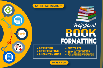 book editing and book formatting for amazon kdp and ingram hardcover