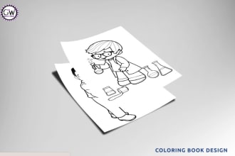 design any kind of coloring book pages for children