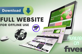 clone full static HTML web pages for offline browsing
