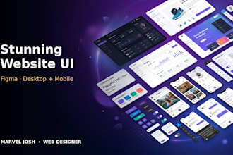 design a modern website UI in figma