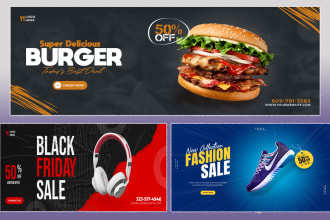 design  modern product flyer ,banner ,flex ,post for your brand