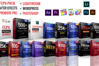 give you after effects and premiere pro presets, templates