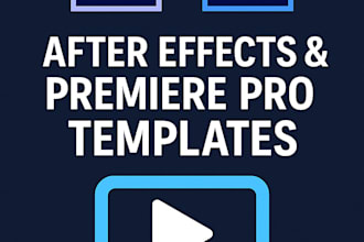 provide professional after effects and premiere pro presets and templates