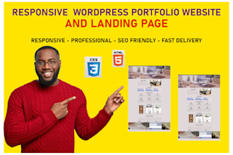 design responsive and modern portfolio and corporate website