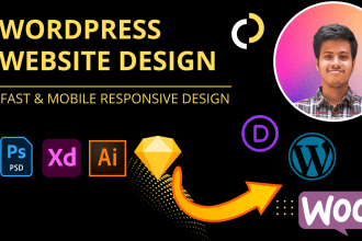 design and develop fully responsive wordpress website