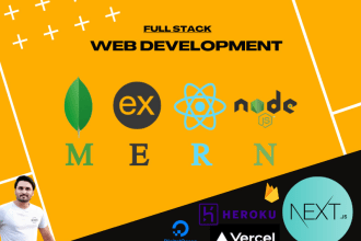 do mern stack reactjs nextjs development and deployment