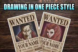 Best Price!  draw you in one piece style with a bounty poster