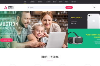 build professional multivendor auction bidding wordpress ecommerce website