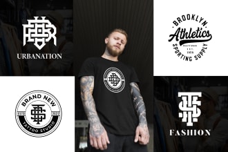 do initial letters, monogram and urban clothing brand logo design