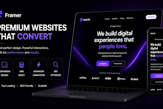build a premium framer landing page for startups and saas