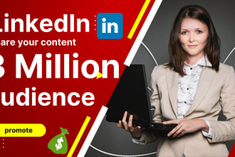 shoutout content with influence 3 million linkedin audience, promote, mar
