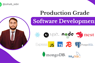 be ai web app developer, business software as full stack developer