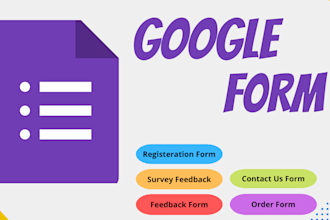 create professional google form, sheets and format docs
