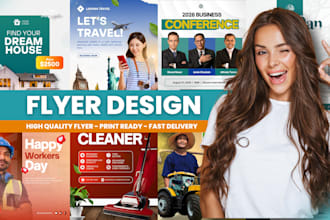 design flyer, brochure, poster and digital use