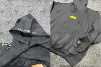 create pullover printed hoodie oversized hood mock up and manufacturer