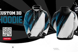 design 3d realistic hoodie mockups and manufacture