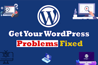 fix your wordpress problems, wordpress issues, and bugs