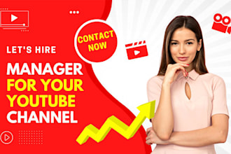 be your youtube channel manager