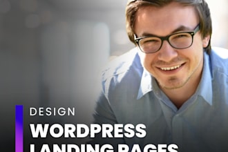 design wordpress pages with elementor pro, wp bakery or divi