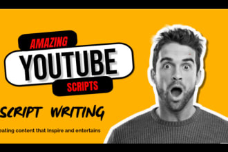 be your professional researcher and youtube scriptwriter