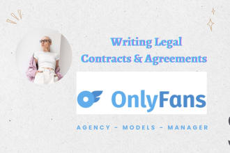 write and review the onlyfans related agreements