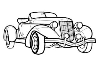 create car silhouette for custom metal art